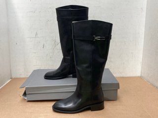 VAGABOND SHEILA TALL BOOTS IN BLACK LEATHER- UK SIZE 5 : RRP £215.00: LOCATION - G15