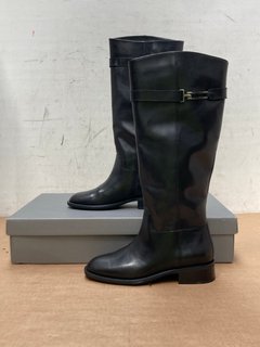 VAGABOND SHEILA TALL BOOTS IN BLACK LEATHER- UK SIZE 6 : RRP £215.00: LOCATION - G15