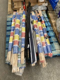 QTY OF ASSORTED ITEMS TO INCLUDE YELLO 4 POLE WINDBREAK: LOCATION - B5