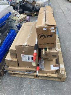 PALLET OF ASSORTED ITEMS TO INCLUDE FLICK URBAN TRAINING GOAL 6 X 4FT: LOCATION - B7 (KERBSIDE PALLET DELIVERY)