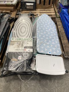 PALLET OF ASSORTED IRONING BOARDS TO INCLUDE BRABANTIA IRONING BOARD: LOCATION - B7