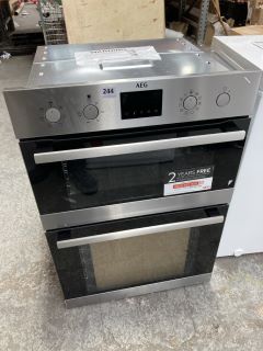 AEG DCB535060M SURROUND COOK BUILT IN DOUBLE ELECTRIC OVEN - RRP £629.99: LOCATION - A8