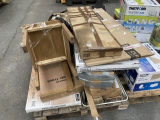 PALLET OF ASSORTED HOUSEHOLD ITEMS TO INCLUDE DAEWOO 230W FOLDABLE HEATED AIRER WITH WINGS': LOCATION - B8 (KERBSIDE PALLET DELIVERY)