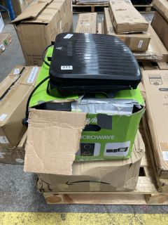 4 X ASSORTED KITCHEN ITEMS TO INCLUDE GEORGE FOREMAN GRILL: LOCATION - B8