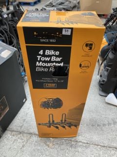 4 BIKE TOW BAR MOUNTED BIKE RACK: LOCATION - B2