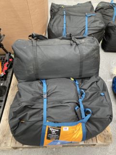 3 X ASSORTED TENTS TO INCLUDE 6 PERSON AIR TENT: LOCATION - B2