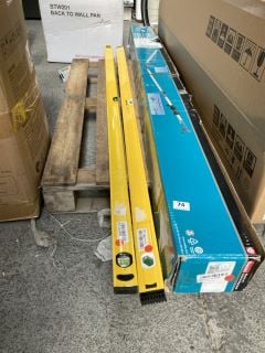 MAKITA 460MM CORDLESS POLE TRIMMER TO INCLUDE 2 X 180CM SPIRIT LEVEL: LOCATION - B3