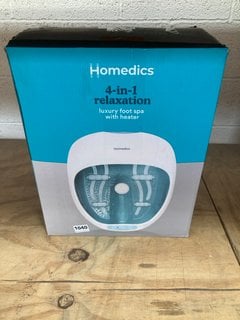 HOMEDICS 4-IN-1 LUXURY FOOT SPA WITH HEATER: LOCATION - AR4