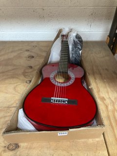 TIGER CHILDREN'S 1/2 SIZE CLASSICAL GUITAR IN RED: LOCATION - AR4