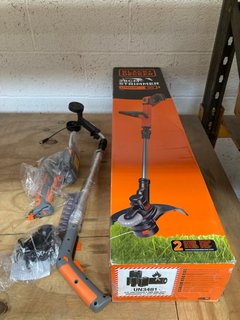 BLACK+DECKER 28CM STRIMMER TO INCLUDE FUTURA DIRECT HEDGE TRIMMER: LOCATION - AR4