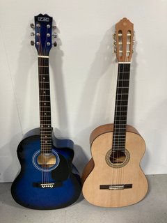 2 X ACOUSTIC GUITARS TO INCLUDE 3RD AVENUE CUTAWAY ACOUSTIC GUITAR PACK - BLUEBURST: LOCATION - AR8