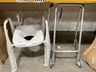 2 X COMMODES TO INCLUDE WALKING FRAME: LOCATION - AR8