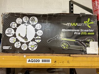 MUUWMI ALUMINIUM SCOOTER PRO 215MM TO INCLUDE LASCOOTA SCOOTER: LOCATION - AR9