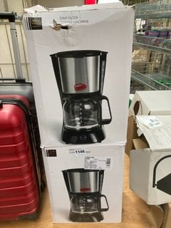 2 X JOHN LEWIS & PARTNERS DRIP FILTER COFFEE MACHINES: LOCATION - A8