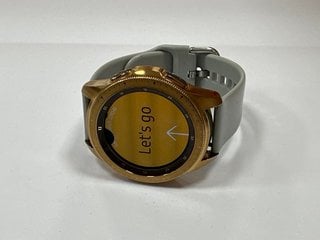 SAMSUNG GALAXY WATCH 42MM SMARTWATCH IN GOLD: MODEL NO SM-R810 (UNIT ONLY) [JPTM123134]