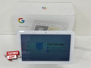 GOOGLE NEST HUB (2ND GENERATION) SMART DISPLAY: MODEL NO GUIK2 (WITH BOX, POWER CABLE USED FOR DEMONSTRATION PURPOSES ONLY. NOT INCLUDED) [JPTM123206]