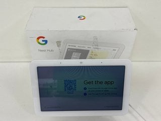 GOOGLE NEST HUB (2ND GENERATION) SMART DISPLAY: MODEL NO GUIK2 (WITH BOX, POWER CABLE USED FOR DEMONSTRATION PURPOSES ONLY. NOT INCLUDED) [JPTM123212]