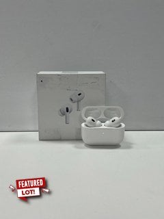 APPLE AIRPOD PROS (2ND GENERATION) WIRELESS EARPHONES IN WHITE: MODEL NO A2968 A2699 A2700 (WITH BOX, UNIT ONLY) [JPTM123112]