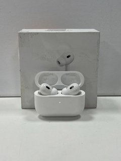 APPLE AIRPODS PRO (2ND GENERATION) WIRELESS EARPHONES (ORIGINAL RRP - £199) IN WHITE: MODEL NO A3048 (WITH BOX) [JPTM121930]