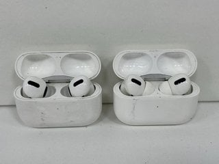 2 X APPLE AIRPODS PRO WIRELESS EARPHONES: MODEL NO A2190 (UNITS ONLY) [JPTM122889]