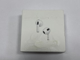 APPLE AIRPODS (3RD GENERATION) WIRELESS EARPHONES (ORIGINAL RRP - £169) IN WHITE: MODEL NO A2564 A2565 A2897 (WITH BOX) [JPTM122019]