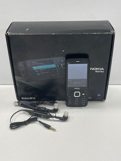 NOKIA N96 16 GB SMARTPHONE IN BLACK: MODEL NO RM-297 (WITH, BOX, CHARGING CABLE & EARPHONES) [JPTM122813]