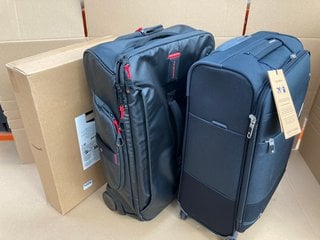 3 X ASSORTED LUGGAGE ITEMS TO INCLUDE BACKPACK FOR LAPTOP UP TO 17'': LOCATION - E12