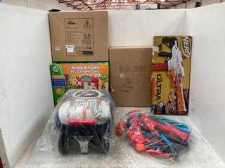 QTY OF ASSORTED CHILDRENS ITEMS TO INCLUDE NERF ULTRA STRIKE TOY GUN: LOCATION - E11