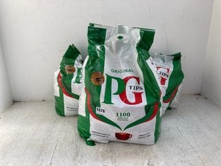 3 X PACKS OF PG TIPS 1100 TEABAGS 2.2KG BB: 09/25: LOCATION - E6