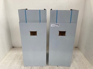 2 X ELECTROLUX APPLIANCE METAL COVERS IN OFF WHITE: LOCATION - E5