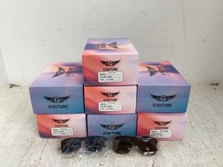 7 X BOXES OF ASSORTED SUNGLASSES WITH TINTED LENS: LOCATION - E4