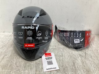 LS2 PROTECTIVE MOTORCYCLE HELMET IN BLACK: LOCATION - H4