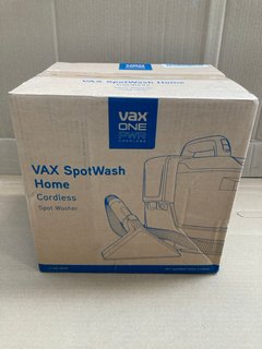 VAX SPOT WASH HOME CORDLESS SPOT WASHER RRP - £249: LOCATION - E2