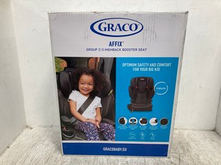 GRACO AFFIX LX GROUP 2/3 HIGHBACK CHILDRENS BOOSTER SEAT: LOCATION - H5