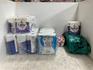 QTY OF ASSORTED TOILET , KITCHEN AND TISSUE ROLL PACKS: LOCATION - H7