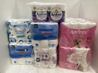 QTY OF ASSORTED TOILET ROLL MULTI PACKS: LOCATION - H11