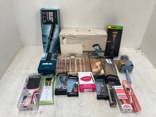 QTY OF ASSORTED HEALTH AND BEAUTY ITEMS TO INCLUDE REVAMP BIG HOT BRUSH HAIR STYLER (PLEASE NOTE: 18+YEARS ONLY. ID MAY BE REQUIRED): LOCATION - H12