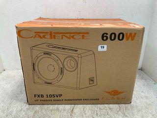 CADENCE FXB 105VP 10'' PASSIVE SINGLE SUBWOOFER ENCLOSURE: LOCATION - E0