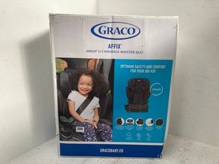 GRACO AFFIX GROUP 2/3 HIGHBACK CHILDRENS BOOSTER SEAT: LOCATION - H13