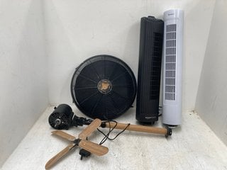 3 X ASSORTED ITEMS TO INCLUDE 9'' TOWER FAN: LOCATION - H13