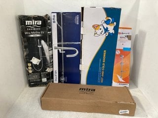 5 X ASSORTED HOUSE HOLD ITEMS TO INCLUDE MIRA SHOWERS MIRA MINILITE EV SHOWER MIXER: LOCATION - H13