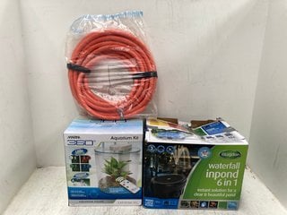 3 X ASSORTED ITEMS TO INCLUDE BLAGDON INPOND 6 IN 1 POND FILTER: LOCATION - H13