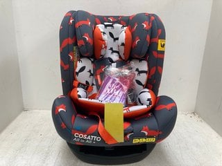 COSATTO ALL IN ALL+ GROUP 0/1/2/3+ ISOFIX CAR SEAT IN CHARCOAL MISTER FOX RRP - £99: LOCATION - H14