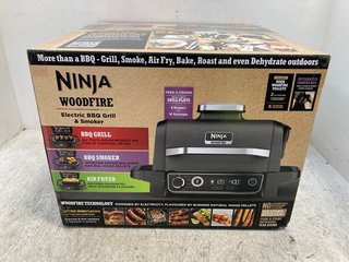 NINJA WOODFIRE ELECTRIC BBQ GRILL AND SMOKER RRP - £349: LOCATION - E0