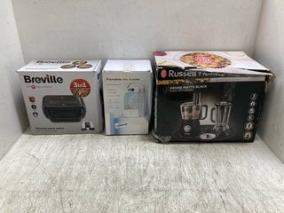 3 X ASSORTED HOUSE HOLD APPLIANCES TO INCLUDE BREVILLE 3 IN 1 TOASTIE MAKER: LOCATION - H16