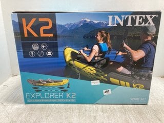 INTEX K2 EXPLORER K2 CANOE SET RRP - £159: LOCATION - H17