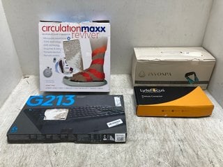 4 X ASSORTED ITEMS TO INCLUDE CIRCULATION MAXX REVIVER: LOCATION - H17