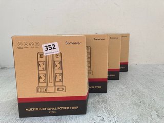 4 X SAMERIVER MULTIFUNCTIONAL POWER STRIP'S: LOCATION - F3