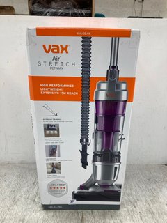 VAX AIR STRETCH PET MAX UPRIGHT BAGLESS VACUUM CLEANER MODEL: U85-AS-PME RRP - £119: LOCATION - E1