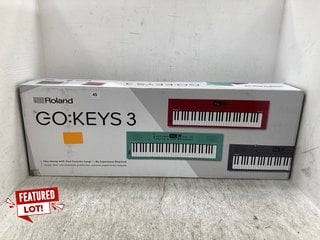 ROLAND GO:KEYS 3 MUSIC CREATION KEYBOARD IN DARK RED RRP - £320: LOCATION - E1